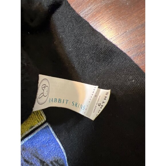 Bruce Lee Baby Bodysuit By Rabbit Skins 6M Cotton Black Snap Closure Martial Art - Picture 4 of 4